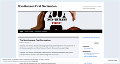 Desktop Screenshot of nonhumansfirst.com